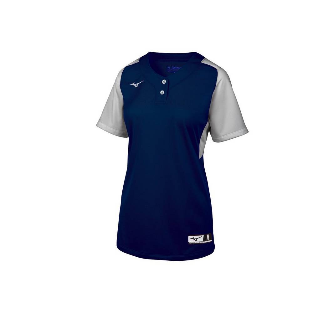 Mizuno Aerolite 2-Button - Bayan Forma - Lacivert/Gri Türkiye (TNCIRZ-852)